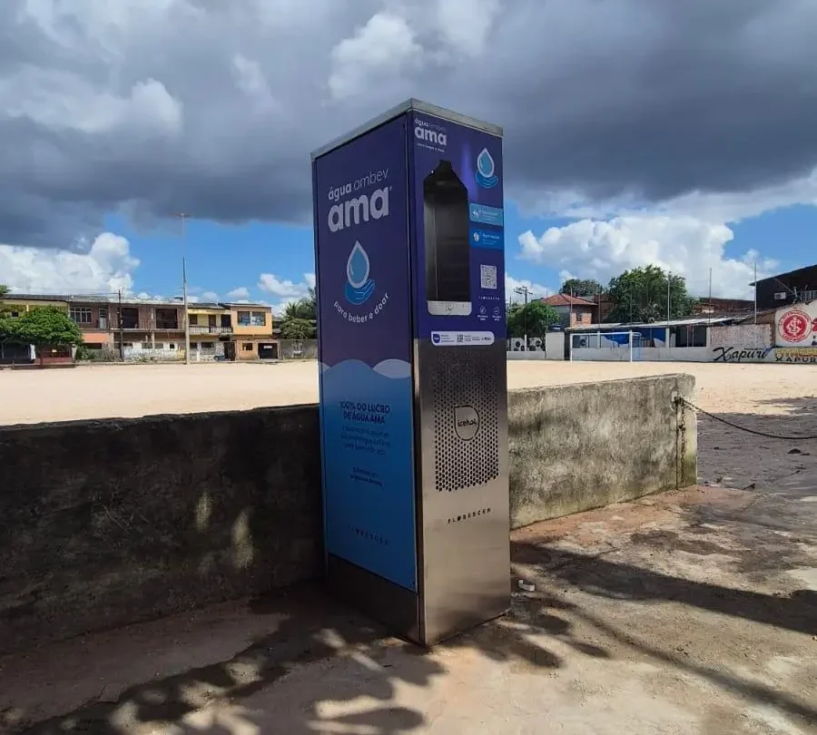 Ambev e Florescer instalam bebedouros públicos em Belém e ampliam acesso gratuito à água potável para mais de 1,2 milhão de pessoas