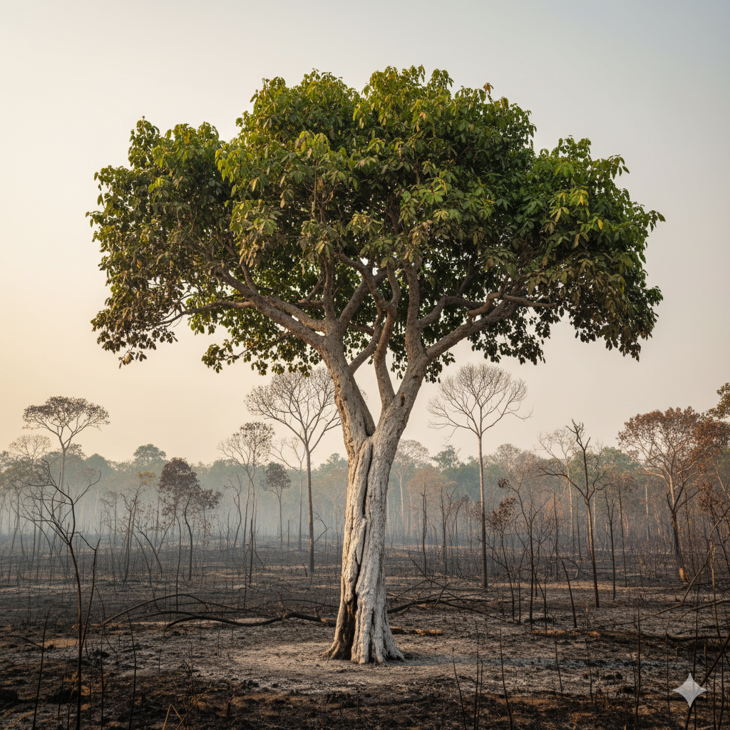 A árvore amazônica que resiste ao fogo e pode salvar florestas inteiras da destruição 2 A árvore amazônica que resiste ao fogo e pode salvar florestas inteiras da destruição