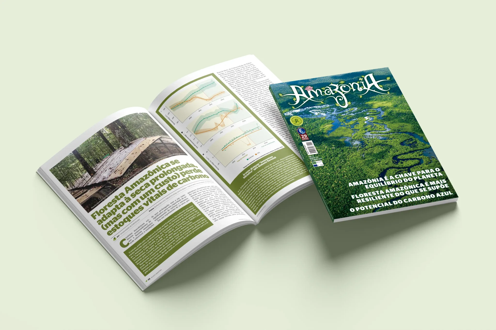 Revista Amazônia de setembro “explorando o potencial do carbono azul e a resiliência da floresta”