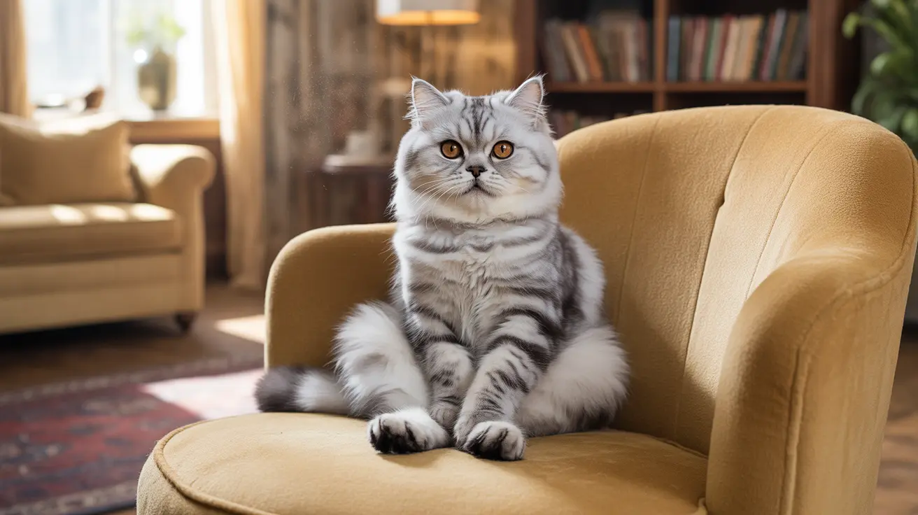 Gato sentado em posição incomum, como humano