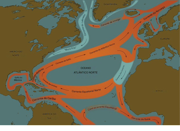As__guas_profundas_que_alimentam_a_AMOC_se_formam_no_Oceano_Atl_ntico_Norte_e_nos_mares_n_rdicos A principal corrente do Atlântico pode começar a entrar em colapso já em 2055