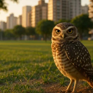 Coruja-buraqueira: como esse animal vive em praças e terrenos baldios das cidades Coruja-buraqueira como esse animal vive em praças e terrenos baldios das cidades