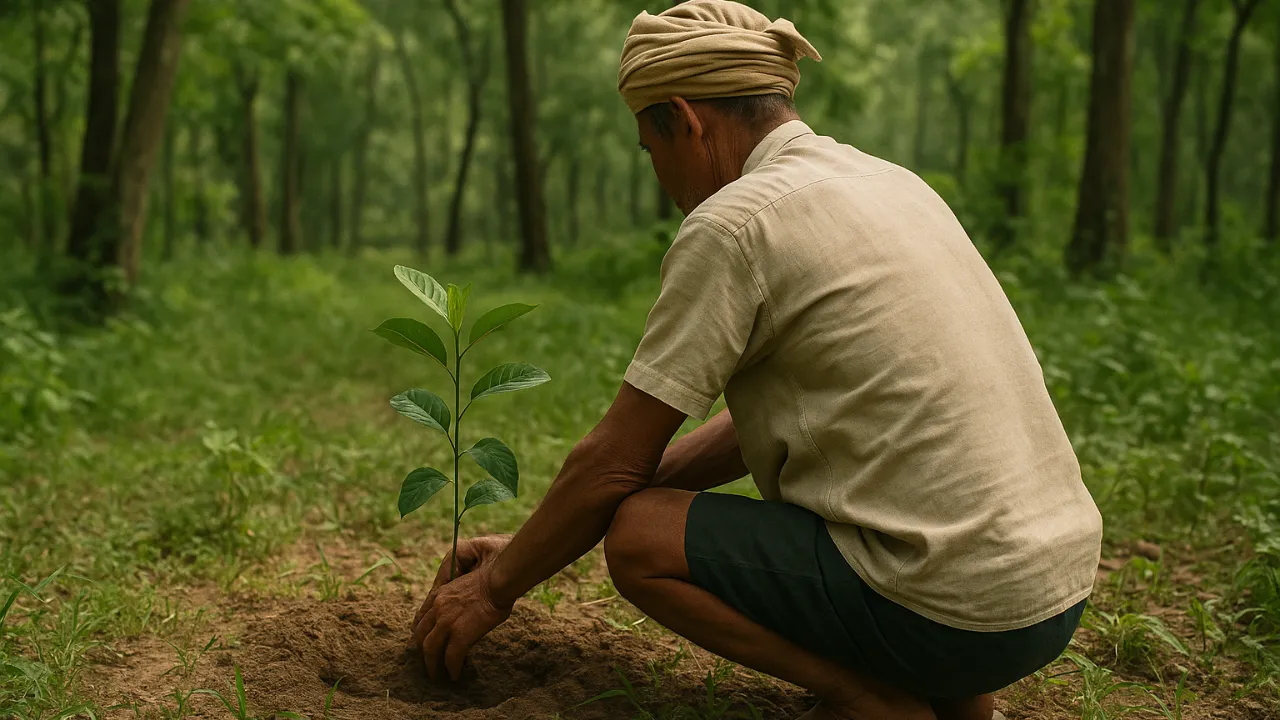 “Forest Man of India” – como Jadav Payeng virou lenda ao plantar uma floresta de 550 hectares com milhões de árvores com as próprias mãos Jadav Payeng virou lenda ao plantar uma floresta de 550 hectares com milhões de árvores com as próprias mãos