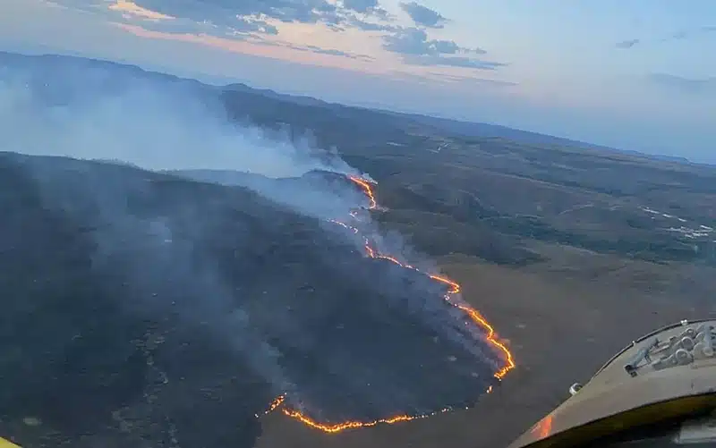 Novos focos de incêndio sobem sobre a Parque Nacional da Chapada dos Veadeiros (GO) Crédito: Mayandi Inzaulgarat / ICMBio