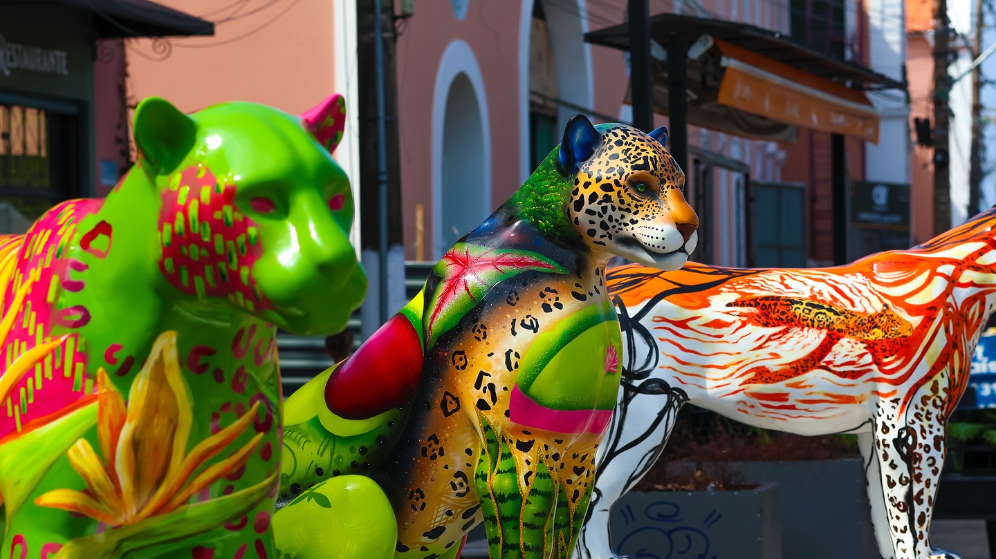 Onças da Jaguar Parade transformam Belém em galeria a céu aberto Divulgação - Jaguar Parade