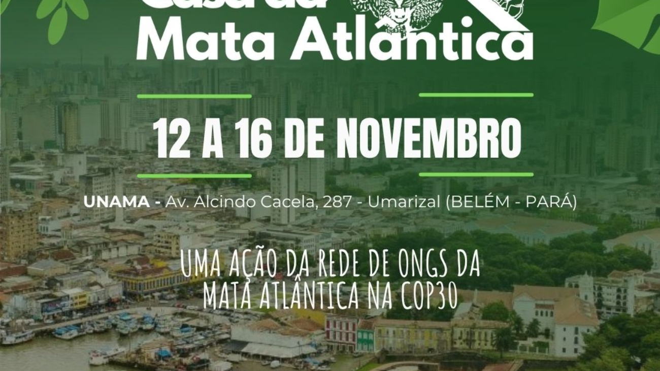 Mata Atlântica ganha voz na COP30 para defender seu futuro
