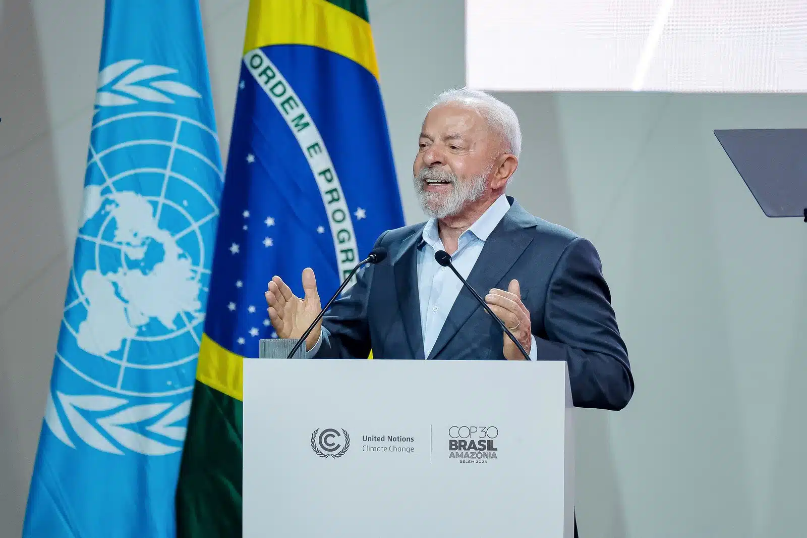 Lula abre a COP30 com apelo à ação: “Estamos na direção certa, mas na velocidade errada” Foto: Ricardo Stuckert / PR