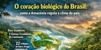 O coração biológico do Brasil como a Amazônia regula o clima do país A Amazônia regula o clima do Brasil ao bombear umidade, formar rios voadores e reduzir extremos climáticos. O desmatamento já ameaça esse equilíbrio vital