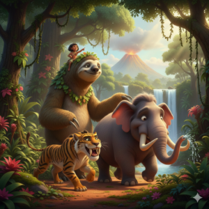 A Megafauna revela que “A Era do Gelo” poderia se passar no Brasil? Gerado por IA