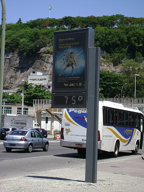 Termometrobotafogo Por um erro um termômetro em Botafogo chegou a marcar 75° - Foto: Andrevruas