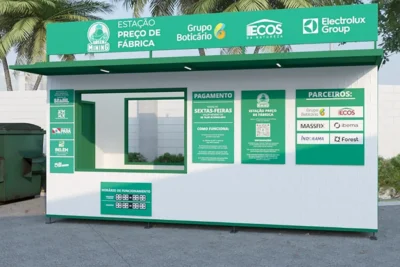 Estação de reciclagem - Foto: Green Mining