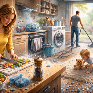 Poeira doméstica concentra níveis elevados de microplásticos Gerado por IA