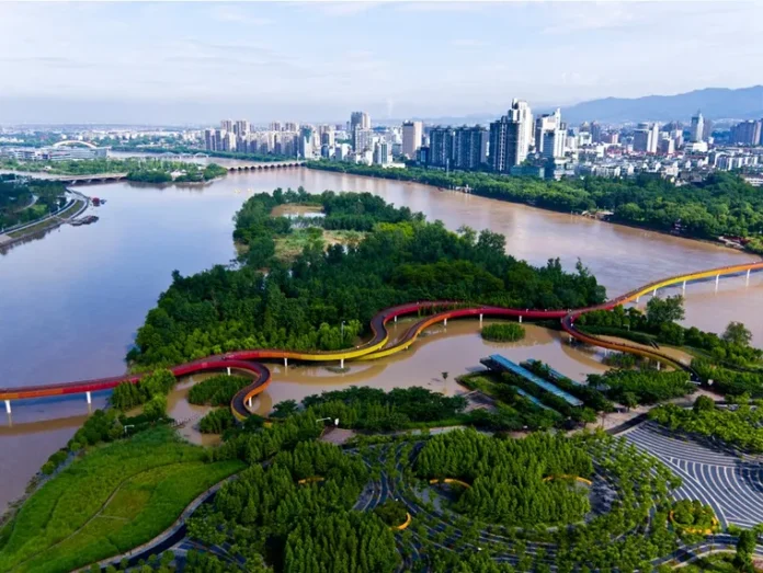jinhua-yanweizhou-parkchinadivulgacionturenscape.jpeg Parque Jinhua Yanweizhou, na cidade de Jinhua - NATGEO