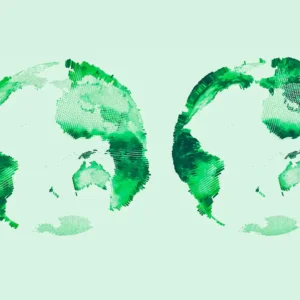 Verdejamento global: a onda verde da Terra está se deslocando para o nordeste A intensidade da cor verde na vegetação terrestre varia ao longo das estações do ano. Pesquisadores conseguem calcular o "centro verde" global e acompanhar seu deslocamento ao longo de várias décadas. Eles observaram uma mudança gradual em direção ao nordeste