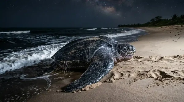 La tortuga de casi una tonelada que volvió a las playas de la Amazonía