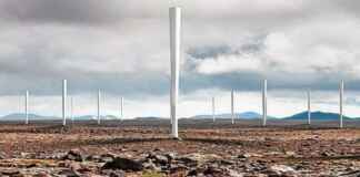 Instituições globais adotam árvores de vento para metas de carbono zero Reprodução