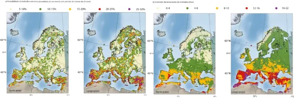 Europa enfrenta aumento de até dez vezes nos incêndios extremos em um clima em aquecimento