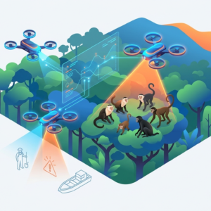 Drones e inteligência artificial revolucionam a contagem de primatas no Brasil