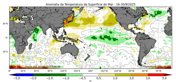La Niña não impediu que 2025 fosse o terceiro ano mais quente