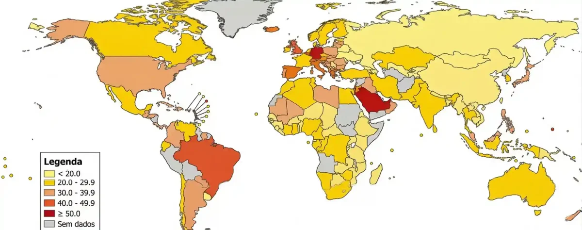 Lacunas nas políticas públicas e desafios sistêmicos de atividade física em 200 países ao redor do mundo, de 2004 a 2025