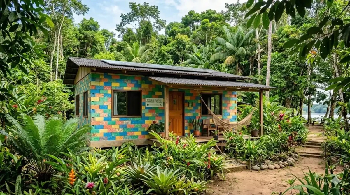 Projeto transforma plástico coletado no Tapajós em casas populares