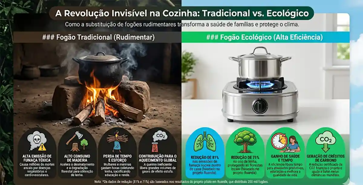 União Europeia planeja usar créditos de carbono para transformar a cozinha de milhões de famílias