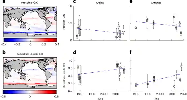 Tendências temporais na composição macromolecular do fitoplâncton polar