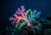 A Amazônia Azul guarda segredos que a ciência acaba de descobrir um coral de águas profundas brilhando em tons neon no azul escuro