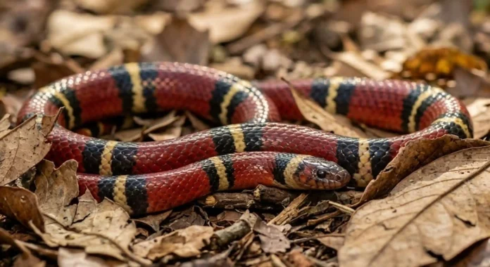 O segredo da falsa-coral para enganar predadores na mata