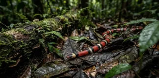 O segredo para identificar a cobra coral venenosa na Amazonia O segredo para identificar a cobra coral venenosa na Amazonia