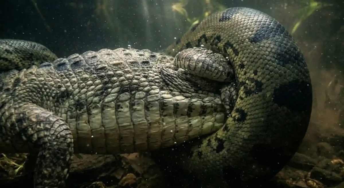 Sucuri-Verde predator no Pantanal do Jacaré
