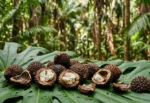A semente da palmeira murumuru e as comunidades amazônicas que transformam a indústria de cosméticos na Europa Nas densas margens dos rios amazônicos, uma palmeira impenetrável, armada com longos espinhos negros, guarda um segredo bioquímico capaz de reconfigurar a bilionária indústria global da beleza. Pesquisadores descobriram que a gordura extraída da semente do murumuru possui uma estrutura molecular incrivelmente semelhante aos lipídios presentes de forma natural na pele humana, conferindo a ela uma capacidade de absorção e reparação celular sem precedentes. Esse fato surpreendente transformou o que antes era apenas uma fonte de alimento local em uma das matérias-primas mais cobiçadas pelos maiores laboratórios da Europa, provando que a verdadeira inovação tecnológica não nasce apenas em ambientes estéreis, mas cai madura do alto das copas da floresta tropical. Para entender essa revolução silenciosa, precisamos observar a biologia da espécie. A astrocaryum murumuru palmeira é uma planta nativa e majestosa que pode atingir até quinze metros de altura. Suas folhas grandes e pinadas oferecem sombra, enquanto seus troncos espinhosos servem como uma fortaleza natural contra predadores de grande porte. Historicamente, as populações tradicionais e os povos indígenas já utilizavam os frutos para alimentação e a palha para a confecção de cestarias e telhados. No entanto, o verdadeiro tesouro biológico reside na pequena amêndoa escondida sob uma casca extremamente dura. Quando prensada a frio, essa semente libera uma manteiga rica, densa e de aroma suave, carregada de ácido láurico, ácido mirístico e ácido oleico, componentes essenciais para a restauração de tecidos danificados. Durante décadas, o mercado internacional dependeu de forma massiva do óleo de palma, também conhecido como azeite de dendê, para garantir a textura e a hidratação em loções, sabonetes e cremes. Essa demanda gerou consequências severas para a biodiversidade em várias partes do mundo, especialmente no sudeste asiático, onde o desmatamento abriu caminho para imensas monoculturas. Neste cenário de urgência ambiental, a ascensão do murumuru substituto palma cosmético representa um respiro vital para o planeta. A extração na Amazônia ocorre de maneira totalmente integrada ao ciclo natural da floresta. Não há necessidade de derrubar uma única árvore para obter o produto, pois os coletores apenas aguardam o amadurecimento e a queda natural dos cachos de frutos no solo, respeitando o tempo da natureza e preservando o habitat de inúmeras espécies animais que também se alimentam da polpa carnosa. O impacto desse modelo produtivo vai muito além da química ou da ecologia, alcançando diretamente a vida das famílias ribeirinhas e extrativistas. A colheita do murumuru fortalece a bioeconomia local ao criar uma cadeia de valor justa e rastreável. Em comunidades espalhadas pelo estado do Pará e do Amazonas, homens e mulheres se organizam em cooperativas estruturadas. O trabalho começa nas primeiras horas da manhã, antes que o calor equatorial se torne opressivo. As famílias caminham pelas trilhas da floresta coletando os cocos caídos. Depois, em galpões comunitários, utilizam ferramentas manuais para quebrar a casca espessa e separar a amêndoa. Esse processo artesanal exige habilidade e paciência, características passadas de geração em geração. Ao transformar a semente em renda, a floresta em pé prova seu valor econômico de maneira incontestável. Para muitas mulheres extrativistas, a comercialização dessa semente significa independência financeira, acesso à educação para seus filhos e uma melhoria direta na qualidade de vida de suas vilas. O dinheiro gerado pela venda justa da amêndoa impede que os moradores locais precisem recorrer a atividades predatórias, como a extração ilegal de madeira ou o arrendamento de terras para pastagem. Cada quilo de semente processada atua como um escudo protetor para a floresta, financiando a permanência e a prosperidade daqueles que são os seus verdadeiros guardiões históricos. Quando essa matéria-prima chega às fábricas modernas, o murumuru manteiga cosmético revela todo o seu potencial técnico. Os engenheiros químicos e formuladores descrevem a substância como um silicone natural de altíssima performance. Diferente de muitos óleos vegetais que deixam uma sensação pegajosa ou pesada, essa manteiga funde instantaneamente ao entrar em contato com o calor do corpo humano. Ela cria um filme protetor invisível que impede a perda de água transepidérmica, mantendo a hidratação trancada nas camadas mais profundas da derme. Para os cabelos, o efeito é igualmente impressionante, pois a afinidade estrutural com a queratina permite que os fios ressecados e quebradiços recuperem sua elasticidade e brilho em poucas aplicações, substituindo compostos sintéticos derivados de petróleo por uma alternativa limpa e renovável. O interesse global por ingredientes limpos e sustentáveis impulsionou marcas europeias de alto padrão a reformularem por completo suas linhas de produtos mais famosas. Onde antes se lia óleo de palma ou derivados sintéticos nos rótulos, agora consumidores em Paris, Londres e Berlim encontram o nome dessa espécie amazônica em destaque. As embalagens contam a história da origem do produto, conectando o comprador urbano à realidade da floresta tropical. Essa transparência atende a uma demanda crescente de um público que não busca apenas resultados estéticos, mas também ética ambiental e responsabilidade social em suas escolhas de consumo diárias. A ciência botânica continua a investigar outras propriedades medicinais e terapêuticas da planta. Estudos recentes sugerem que os compostos antioxidantes presentes na semente também possuem propriedades anti-inflamatórias poderosas, capazes de acalmar condições severas da pele, como psoríase e eczema. Além disso, a casca e os resíduos fibrosos que sobram da extração do óleo não são descartados. Eles se transformam em adubo orgânico de alta qualidade ou biomassa para geração de energia nas próprias comunidades rurais, criando um sistema de economia circular perfeito onde absolutamente nada é desperdiçado e tudo retorna ao solo ou gera utilidade prática. Com o aumento constante da demanda, o grande desafio das próximas décadas será escalar essa produção de forma consciente, sem repetir os erros históricos de exploração que marcaram outros ciclos econômicos na região. Governos, organizações não governamentais e a iniciativa privada precisam colaborar para fortalecer as cooperativas locais, fornecer tecnologia adequada para otimizar o processamento dentro da própria floresta e garantir que a maior parte do lucro permaneça com as populações produtoras. O modelo de negócios em torno desta palmeira demonstra que é possível alinhar preservação da biodiversidade com o avanço industrial de alta tecnologia. A jornada dessa amêndoa milagrosa prova de forma inequívoca que o maior patrimônio do Brasil não está na terra nua, mas na exuberância complexa de sua biodiversidade viva e preservada. A cada produto que escolhemos levar para dentro de nossas casas, temos a oportunidade única de votar no tipo de futuro que desejamos construir para o planeta. Que a próxima leitura do rótulo do seu creme favorito seja o primeiro passo para apoiar as comunidades que mantêm o coração verde da Terra pulsando de vida e esperança. BOX: A Química da Beleza Natural | O perfil lipídico da manteiga de murumuru é um fenômeno botânico surpreendente. Composta por quase cinquenta por cento de ácido láurico e concentrações elevadas de vitamina A, ela atua na reestruturação celular profunda sem obstruir os poros. Essa configuração molecular permite que os nutrientes penetrem facilmente na pele e no eixo capilar, garantindo uma proteção prolongada contra danos externos ambientais. A imensa floresta oferece a farmácia perfeita, cuidadosamente embalada em uma casca protetora quase impenetrável.