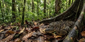 A majestosa surucucu-pico-de-jaca domina as florestas tropicais enquanto a ciência estuda sua complexa e fascinante biologia evolutiva amazônica