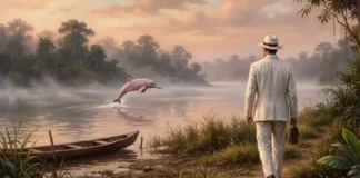 A lenda do boto cor-de-rosa revela como a tradição oral amazônica preserva a cultura ribeirinha e explica complexas relações sociais