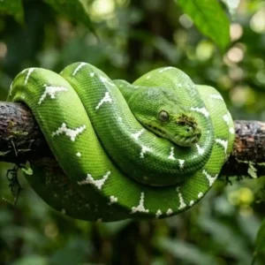 A fascinante biologia da cobra-papagaio verde revela como serpentes arborícolas dominam o dossel da Amazônia com precisão e elegância