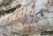 Monte Alegre: pinturas rupestres de 11 mil años en la Amazonía As impressionantes pinturas rupestres de 11 mil anos em Monte Alegre revelam uma das ocupações humanas mais antigas das Américas