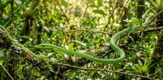 A fascinante camuflagem da cobra-cipó e como o equilíbrio hídrico das florestas tropicais sustenta a biodiversidade brasileira de forma vital