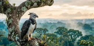 Como a imponente harpia fêmea utiliza seu tamanho superior para garantir a sobrevivência e o equilíbrio da floresta amazônica