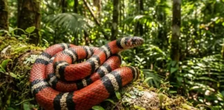 Como o mimetismo batesiano da falsa coral protege a biodiversidade nas matas de terra firme da nossa vasta Amazônia