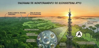 Cientistas brasileiros descobrem um ecossistema vivo de microrganismos flutuando na névoa a 325 metros de altura na Amazônia