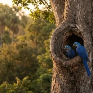 O drama habitacional que ameaça a sobrevivência da arara-azul O drama habitacional que ameaça a sobrevivência da arara-azul