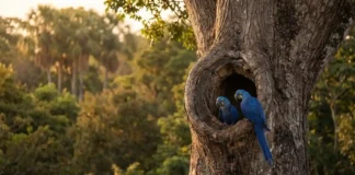 O drama habitacional que ameaça a sobrevivência da arara-azul O drama habitacional que ameaça a sobrevivência da arara-azul