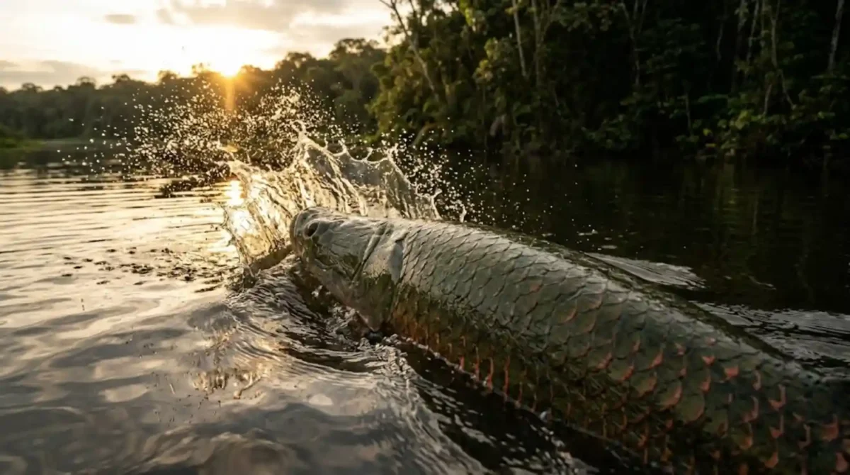 O gigante pirarucu das águas do Juruá agora é monitorado por drones que garantem a renda de famílias ribeirinhas