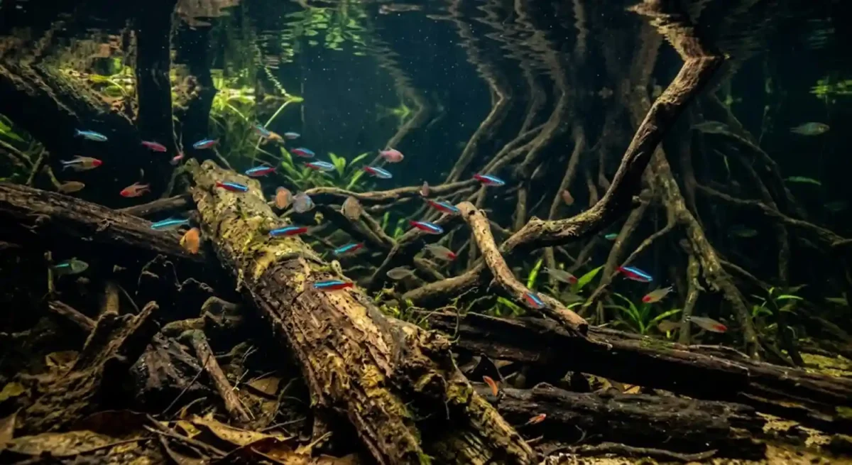 Sabia que o igapó abriga 200 espécies de peixes exclusivas? Descubra como esses animais dependem da floresta alagada para sobreviver
