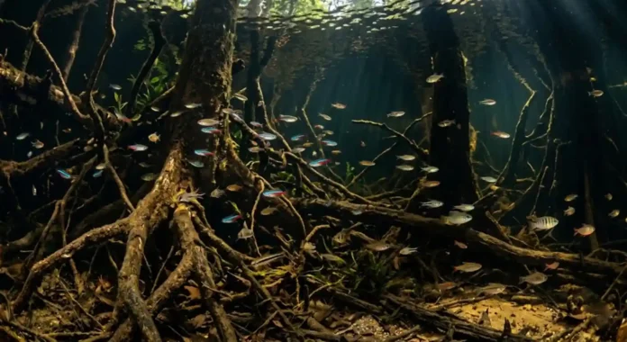 Sabia que o igapó abriga 200 espécies de peixes exclusivas? Descubra como esses animais dependem da floresta alagada para sobreviver