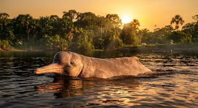Fotografia documental de um boto-cor-de-rosa