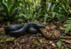 A incrível mussurana que caça serpentes venenosas e protege as comunidades rurais brasileiras com sua imunidade biológica fascinante O sangue da mussurana carrega um segredo bioquímico que desafia as leis da sobrevivência na floresta. Enquanto a maioria dos mamíferos e répteis sucumbe em minutos ao potente coquetel de toxinas proteolíticas da jararaca, este ofídio de escamas negras acetinadas desenvolveu anticorpos naturais que neutralizam completamente o veneno. Não se trata de uma resistência parcial ou de sorte, mas de uma imunidade absoluta e hereditária que transforma a Clelia clelia em um dos maiores trunfos da biodiversidade brasileira. Para a ciência, essa capacidade representa um campo vasto de estudos sobre antídotos e evolução biológica, enquanto para o equilíbrio ambiental, significa o controle populacional das serpentes mais perigosas do país. A estratégia de caça da mussurana é um espetáculo de precisão e força bruta que ocorre silenciosamente sob a serrapilheira. Diferente das serpentes que dependem exclusivamente de veneno para abater suas presas, a mussurana utiliza uma combinação de constrição poderosa e mordidas firmes. Quando ela encontra uma jararaca ou uma cascavel, a investida é rápida. Ela morde a cabeça ou o pescoço da presa, ignorando as tentativas de contra-ataque. Mesmo que a serpente peçonhenta consiga injetar veneno na mussurana, as proteínas neutralizadoras no plasma da predadora impedem a destruição dos tecidos ou a falência sistêmica. É uma das raras instâncias na natureza onde a presa se torna predadora absoluta de seus próprios "pares" letais. A anatomia dessa serpente é projetada para a deglutição de presas que, muitas vezes, possuem o mesmo comprimento que ela. A mussurana pode atingir mais de dois metros de extensão e exibe um corpo musculoso, ideal para o método de constrição. Suas mandíbulas altamente flexíveis permitem que ela ingira serpentes venenosas inteiras, iniciando um processo digestivo lento, porém extremamente eficiente. Durante a digestão, o sistema metabólico da mussurana trabalha para processar não apenas a carne da presa, mas também as glândulas de veneno da serpente ingerida, provando que o animal é uma verdadeira máquina de processamento biológico adaptada para nichos específicos de alta periculosidade. A distribuição geográfica da mussurana é vasta, abrangendo desde o México até a Argentina, com uma presença fortíssima em toda a bacia amazônica e na Mata Atlântica. No Brasil, ela é historicamente respeitada por populações ribeirinhas e agricultores, que aprenderam a identificar o brilho azulado de suas escamas negras quando jovens e o tom escuro profundo na fase adulta. Ter uma mussurana por perto é, na prática, ter um guarda-costas natural. Onde ela habita, a incidência de acidentes ofídicos com humanos tende a diminuir drasticamente, pois ela mantém as populações de serpentes do gênero Bothrops sob controle rigoroso, evitando que se aproximem de habitações em busca de roedores. Infelizmente, a mussurana sofre com o preconceito generalizado que atinge todas as serpentes. Muitas vezes, por falta de conhecimento, as pessoas as matam ao encontrá-las em trilhas ou quintais, sem saber que estão eliminando o principal agente de controle de animais peçonhentos daquela região. A perda de habitat e o uso indiscriminado de agrotóxicos também afetam a disponibilidade de suas presas naturais, empurrando-as para áreas mais fragmentadas. A ciência alerta que a preservação da Clelia clelia é um indicador direto de saúde do ecossistema, pois sua presença no topo da cadeia alimentar de répteis sinaliza que a estrutura trófica do ambiente está preservada e funcional. A proteção dessa espécie vai além do conservacionismo romântico, sendo uma questão de segurança em saúde pública. Entender como a mussurana come cobra venenosa e permanece ilesa pode abrir portas para a biotecnologia farmacêutica no desenvolvimento de novos tratamentos para humanos. Cada exemplar preservado na floresta é um laboratório vivo que guarda respostas sobre resistência celular e adaptação extrema. Valorizar a fauna brasileira significa, acima de tudo, compreender que até mesmo as criaturas que despertam temor podem ser nossas maiores aliadas na manutenção da vida e da segurança nas áreas rurais e florestais. A preservação da mussurana não é apenas sobre salvar uma espécie, mas sobre garantir que o equilíbrio invisível da floresta continue trabalhando silenciosamente a nosso favor. BOX: O Poder da Clelia clelia | A mussurana é ofiófaga, o que significa que sua dieta é composta quase exclusivamente por outras serpentes. Ela possui dentes opistóglifos, localizados no fundo da boca, mas sua principal arma é a imunidade sanguínea. Pesquisas indicam que o soro da mussurana neutraliza as hemotoxinas das jararacas, tornando-a essencial para o controle biológico em áreas onde o soro antiofídico é de difícil acesso para as populações locais.