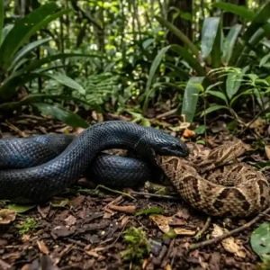 A incrível mussurana que caça serpentes venenosas e protege as comunidades rurais brasileiras com sua imunidade biológica fascinante O sangue da mussurana carrega um segredo bioquímico que desafia as leis da sobrevivência na floresta. Enquanto a maioria dos mamíferos e répteis sucumbe em minutos ao potente coquetel de toxinas proteolíticas da jararaca, este ofídio de escamas negras acetinadas desenvolveu anticorpos naturais que neutralizam completamente o veneno. Não se trata de uma resistência parcial ou de sorte, mas de uma imunidade absoluta e hereditária que transforma a Clelia clelia em um dos maiores trunfos da biodiversidade brasileira. Para a ciência, essa capacidade representa um campo vasto de estudos sobre antídotos e evolução biológica, enquanto para o equilíbrio ambiental, significa o controle populacional das serpentes mais perigosas do país. A estratégia de caça da mussurana é um espetáculo de precisão e força bruta que ocorre silenciosamente sob a serrapilheira. Diferente das serpentes que dependem exclusivamente de veneno para abater suas presas, a mussurana utiliza uma combinação de constrição poderosa e mordidas firmes. Quando ela encontra uma jararaca ou uma cascavel, a investida é rápida. Ela morde a cabeça ou o pescoço da presa, ignorando as tentativas de contra-ataque. Mesmo que a serpente peçonhenta consiga injetar veneno na mussurana, as proteínas neutralizadoras no plasma da predadora impedem a destruição dos tecidos ou a falência sistêmica. É uma das raras instâncias na natureza onde a presa se torna predadora absoluta de seus próprios "pares" letais. A anatomia dessa serpente é projetada para a deglutição de presas que, muitas vezes, possuem o mesmo comprimento que ela. A mussurana pode atingir mais de dois metros de extensão e exibe um corpo musculoso, ideal para o método de constrição. Suas mandíbulas altamente flexíveis permitem que ela ingira serpentes venenosas inteiras, iniciando um processo digestivo lento, porém extremamente eficiente. Durante a digestão, o sistema metabólico da mussurana trabalha para processar não apenas a carne da presa, mas também as glândulas de veneno da serpente ingerida, provando que o animal é uma verdadeira máquina de processamento biológico adaptada para nichos específicos de alta periculosidade. A distribuição geográfica da mussurana é vasta, abrangendo desde o México até a Argentina, com uma presença fortíssima em toda a bacia amazônica e na Mata Atlântica. No Brasil, ela é historicamente respeitada por populações ribeirinhas e agricultores, que aprenderam a identificar o brilho azulado de suas escamas negras quando jovens e o tom escuro profundo na fase adulta. Ter uma mussurana por perto é, na prática, ter um guarda-costas natural. Onde ela habita, a incidência de acidentes ofídicos com humanos tende a diminuir drasticamente, pois ela mantém as populações de serpentes do gênero Bothrops sob controle rigoroso, evitando que se aproximem de habitações em busca de roedores. Infelizmente, a mussurana sofre com o preconceito generalizado que atinge todas as serpentes. Muitas vezes, por falta de conhecimento, as pessoas as matam ao encontrá-las em trilhas ou quintais, sem saber que estão eliminando o principal agente de controle de animais peçonhentos daquela região. A perda de habitat e o uso indiscriminado de agrotóxicos também afetam a disponibilidade de suas presas naturais, empurrando-as para áreas mais fragmentadas. A ciência alerta que a preservação da Clelia clelia é um indicador direto de saúde do ecossistema, pois sua presença no topo da cadeia alimentar de répteis sinaliza que a estrutura trófica do ambiente está preservada e funcional. A proteção dessa espécie vai além do conservacionismo romântico, sendo uma questão de segurança em saúde pública. Entender como a mussurana come cobra venenosa e permanece ilesa pode abrir portas para a biotecnologia farmacêutica no desenvolvimento de novos tratamentos para humanos. Cada exemplar preservado na floresta é um laboratório vivo que guarda respostas sobre resistência celular e adaptação extrema. Valorizar a fauna brasileira significa, acima de tudo, compreender que até mesmo as criaturas que despertam temor podem ser nossas maiores aliadas na manutenção da vida e da segurança nas áreas rurais e florestais. A preservação da mussurana não é apenas sobre salvar uma espécie, mas sobre garantir que o equilíbrio invisível da floresta continue trabalhando silenciosamente a nosso favor. BOX: O Poder da Clelia clelia | A mussurana é ofiófaga, o que significa que sua dieta é composta quase exclusivamente por outras serpentes. Ela possui dentes opistóglifos, localizados no fundo da boca, mas sua principal arma é a imunidade sanguínea. Pesquisas indicam que o soro da mussurana neutraliza as hemotoxinas das jararacas, tornando-a essencial para o controle biológico em áreas onde o soro antiofídico é de difícil acesso para as populações locais.