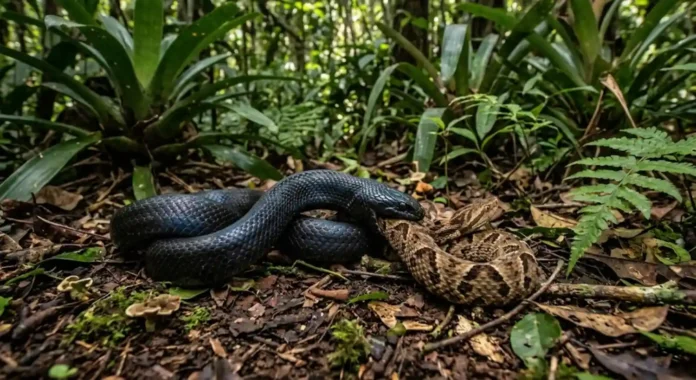 image (7) O sangue da mussurana carrega um segredo bioquímico que desafia as leis da sobrevivência na floresta. Enquanto a maioria dos mamíferos e répteis sucumbe em minutos ao potente coquetel de toxinas proteolíticas da jararaca, este ofídio de escamas negras acetinadas desenvolveu anticorpos naturais que neutralizam completamente o veneno. Não se trata de uma resistência parcial ou de sorte, mas de uma imunidade absoluta e hereditária que transforma a Clelia clelia em um dos maiores trunfos da biodiversidade brasileira. Para a ciência, essa capacidade representa um campo vasto de estudos sobre antídotos e evolução biológica, enquanto para o equilíbrio ambiental, significa o controle populacional das serpentes mais perigosas do país. A estratégia de caça da mussurana é um espetáculo de precisão e força bruta que ocorre silenciosamente sob a serrapilheira. Diferente das serpentes que dependem exclusivamente de veneno para abater suas presas, a mussurana utiliza uma combinação de constrição poderosa e mordidas firmes. Quando ela encontra uma jararaca ou uma cascavel, a investida é rápida. Ela morde a cabeça ou o pescoço da presa, ignorando as tentativas de contra-ataque. Mesmo que a serpente peçonhenta consiga injetar veneno na mussurana, as proteínas neutralizadoras no plasma da predadora impedem a destruição dos tecidos ou a falência sistêmica. É uma das raras instâncias na natureza onde a presa se torna predadora absoluta de seus próprios "pares" letais. A anatomia dessa serpente é projetada para a deglutição de presas que, muitas vezes, possuem o mesmo comprimento que ela. A mussurana pode atingir mais de dois metros de extensão e exibe um corpo musculoso, ideal para o método de constrição. Suas mandíbulas altamente flexíveis permitem que ela ingira serpentes venenosas inteiras, iniciando um processo digestivo lento, porém extremamente eficiente. Durante a digestão, o sistema metabólico da mussurana trabalha para processar não apenas a carne da presa, mas também as glândulas de veneno da serpente ingerida, provando que o animal é uma verdadeira máquina de processamento biológico adaptada para nichos específicos de alta periculosidade. A distribuição geográfica da mussurana é vasta, abrangendo desde o México até a Argentina, com uma presença fortíssima em toda a bacia amazônica e na Mata Atlântica. No Brasil, ela é historicamente respeitada por populações ribeirinhas e agricultores, que aprenderam a identificar o brilho azulado de suas escamas negras quando jovens e o tom escuro profundo na fase adulta. Ter uma mussurana por perto é, na prática, ter um guarda-costas natural. Onde ela habita, a incidência de acidentes ofídicos com humanos tende a diminuir drasticamente, pois ela mantém as populações de serpentes do gênero Bothrops sob controle rigoroso, evitando que se aproximem de habitações em busca de roedores. Infelizmente, a mussurana sofre com o preconceito generalizado que atinge todas as serpentes. Muitas vezes, por falta de conhecimento, as pessoas as matam ao encontrá-las em trilhas ou quintais, sem saber que estão eliminando o principal agente de controle de animais peçonhentos daquela região. A perda de habitat e o uso indiscriminado de agrotóxicos também afetam a disponibilidade de suas presas naturais, empurrando-as para áreas mais fragmentadas. A ciência alerta que a preservação da Clelia clelia é um indicador direto de saúde do ecossistema, pois sua presença no topo da cadeia alimentar de répteis sinaliza que a estrutura trófica do ambiente está preservada e funcional. A proteção dessa espécie vai além do conservacionismo romântico, sendo uma questão de segurança em saúde pública. Entender como a mussurana come cobra venenosa e permanece ilesa pode abrir portas para a biotecnologia farmacêutica no desenvolvimento de novos tratamentos para humanos. Cada exemplar preservado na floresta é um laboratório vivo que guarda respostas sobre resistência celular e adaptação extrema. Valorizar a fauna brasileira significa, acima de tudo, compreender que até mesmo as criaturas que despertam temor podem ser nossas maiores aliadas na manutenção da vida e da segurança nas áreas rurais e florestais. A preservação da mussurana não é apenas sobre salvar uma espécie, mas sobre garantir que o equilíbrio invisível da floresta continue trabalhando silenciosamente a nosso favor. BOX: O Poder da Clelia clelia | A mussurana é ofiófaga, o que significa que sua dieta é composta quase exclusivamente por outras serpentes. Ela possui dentes opistóglifos, localizados no fundo da boca, mas sua principal arma é a imunidade sanguínea. Pesquisas indicam que o soro da mussurana neutraliza as hemotoxinas das jararacas, tornando-a essencial para o controle biológico em áreas onde o soro antiofídico é de difícil acesso para as populações locais.