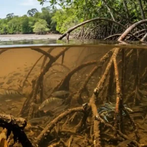 O manguezal do litoral paraense e as quarenta espécies de peixes que transformam as raízes em um berçário vital Restauração do manguezal na Amazônia recupera a fauna